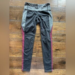 Athleta Revelation Purple/ Grey Color Block Pants- size Small